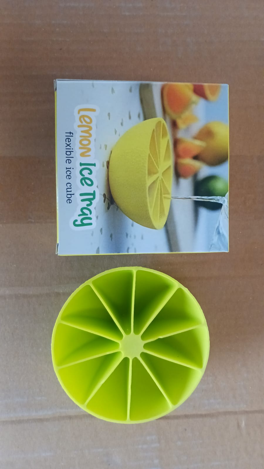 Lemon Shape Flexible Silicone Ice Cube Tray – 8-Slot Round Ice Mold (1 Pc) Your Brand