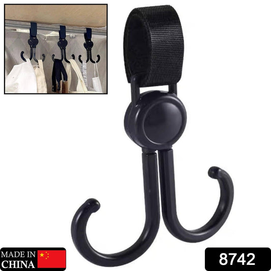 360° Rotating Multi-Purpose Baby Carriage Hook – For Strollers, Cars & More (1 Pc) Your Brand