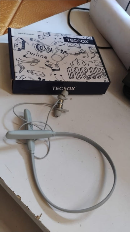 Magnetic ON- OFF Earbuds Neckband Bluetooth (1 Pc / With Color Box & Zipper Plastic Bag) Your Brand