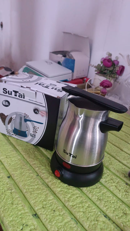 Coffee Pot, Coffee Maker, 800ml Even Heating Tea Maker Kettle (1 Pc) Your Brand