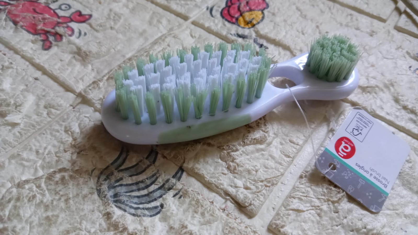 2 in 1 hard bristle brush, multi-use brush, High Quality Brush (1 Pc) Your Brand