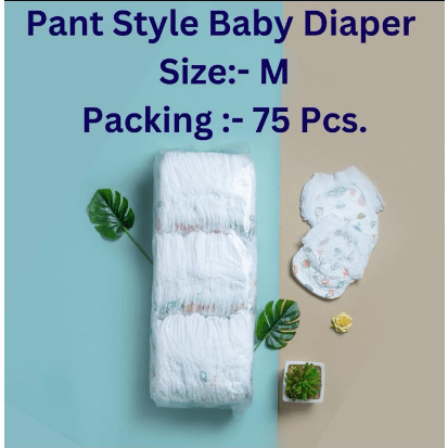 Baby Diaper 75 pcs - M