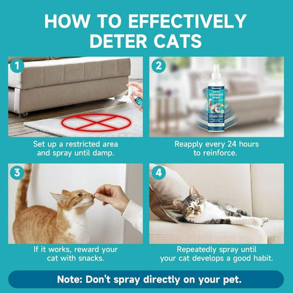 Pet Deterrent Spray 100ml Each (Pack of 2) 8feb97-4