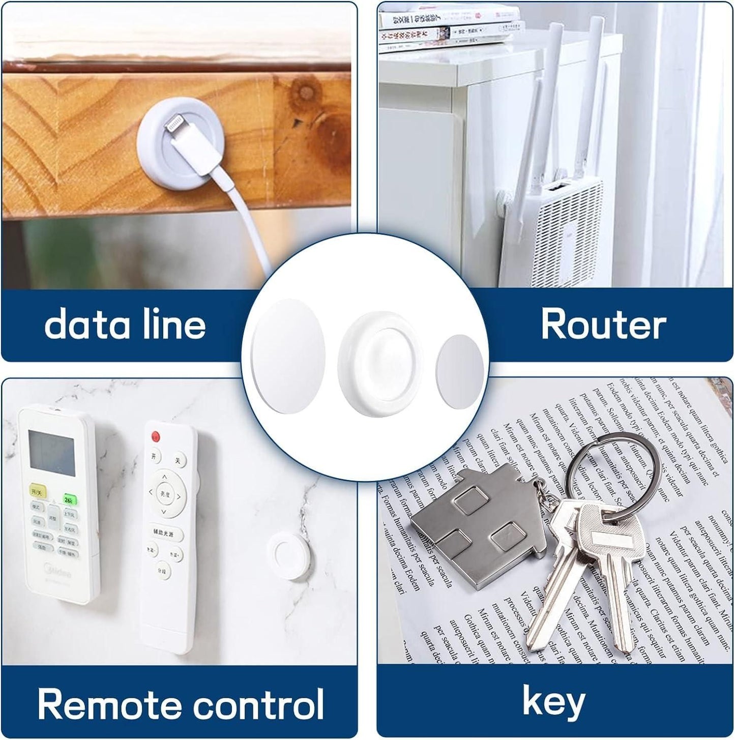 Magnetic Remote Control Holder (Pack of 4) 8feb97-4