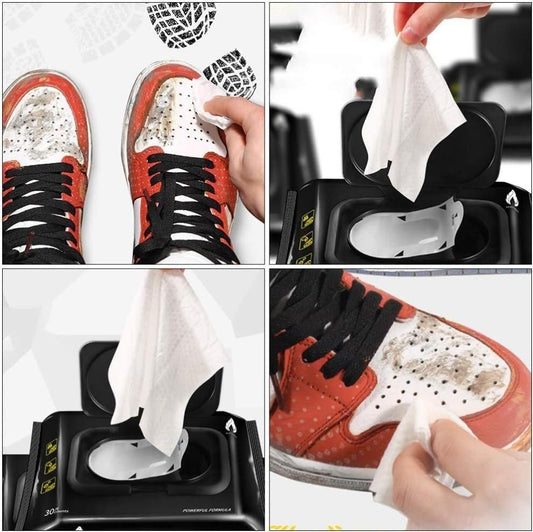 Natural Sneaker & Shoe Cleaner Wipes - 1 Packs of 80 8feb97-4