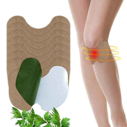 Natural Knee Pain Relief Patches - Heating Herbal Patches for Back, Neck, Shoulder, Joints - No Side Effect (Pack of 10)