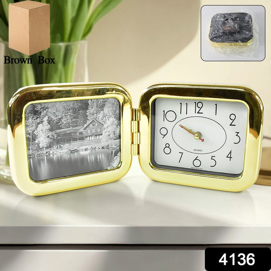 Portable Foldable Desk Clock – Space-Saving and Stylish (1 Pc) Your Brand