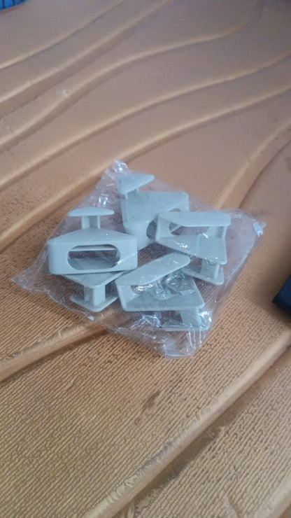 Multi-Functional Plastic Triangle Hanger Connector Hooks 5 Pcs Set Your Brand