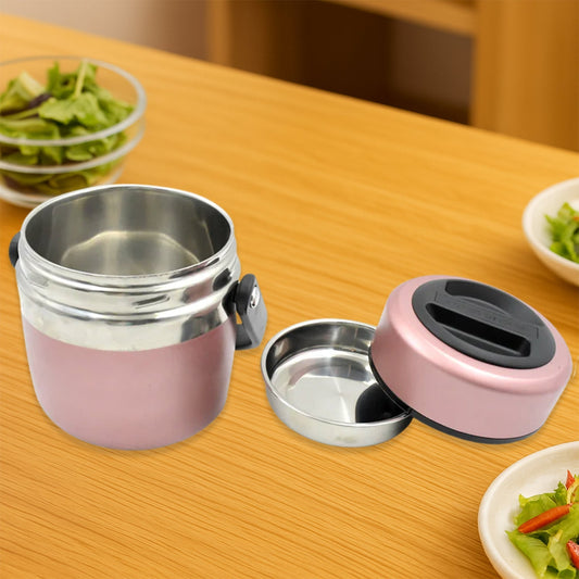 Leak-Proof Thermos Flask: Keeps Food Hot & Fresh (Stainless Steel, Multi-Color) Your Brand