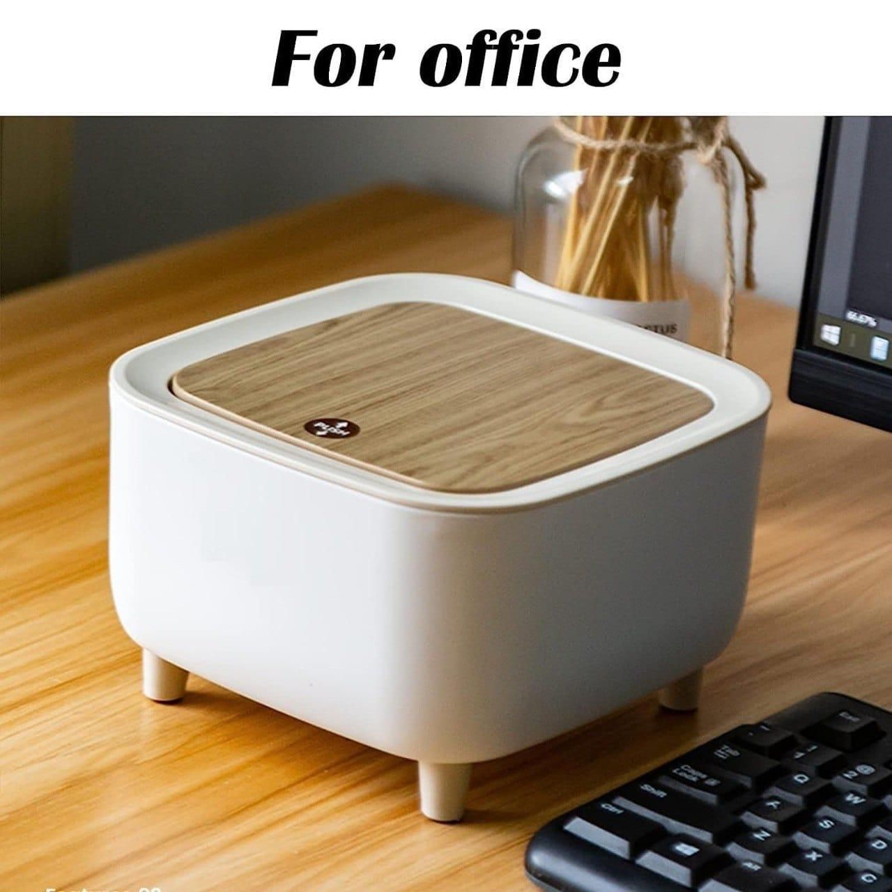 Classy Desktop Push Button Trash Bin The Gir Farmer