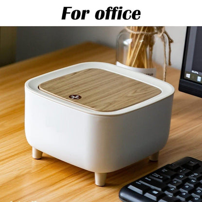 Classy Desktop Push Button Trash Bin The Gir Farmer