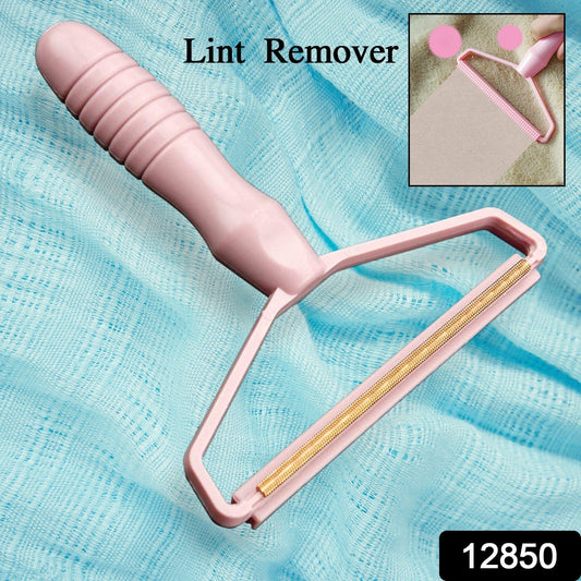 2in1 Portable Lint Remover for Home Use | Use for Removing Lint Dust in Furniture and Wool Clothes Sweater Carpet | Woolen Fabrics Brush Sticky Lint Roller with Long Handle (1 Pc) Your Brand