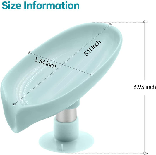 Leaf Shape Self Draining Soap Holder 8feb97-4