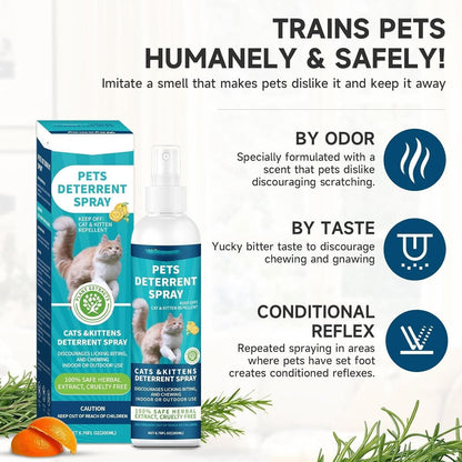 Pet Deterrent Spray 100ml Each (Pack of 2) 8feb97-4