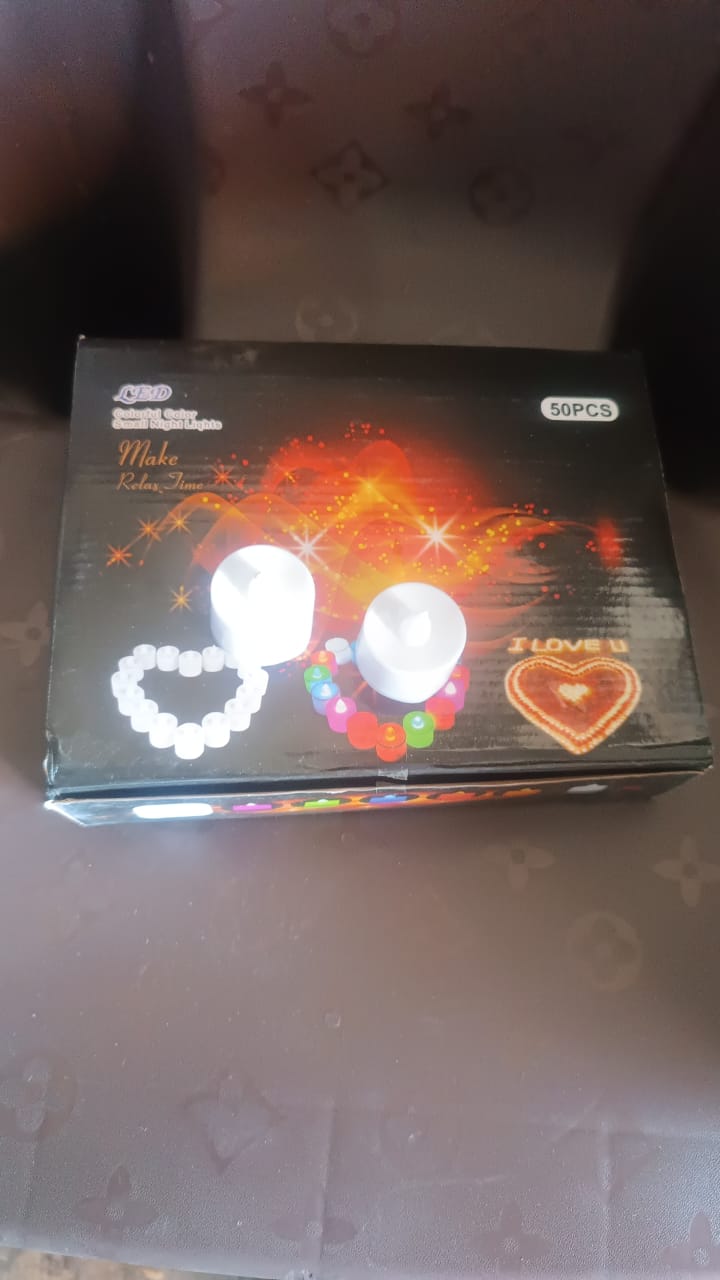 Flameless LED Tealight Candles, Diwali (50 Pc) Your Brand