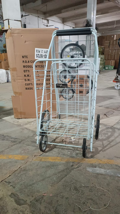 Foldable Shopping Trolley with Wheels ( MOQ :- 2 Pc) Your Brand