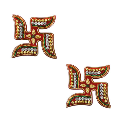 Decorative Swastik Sticker (2Pc Set) Your Brand