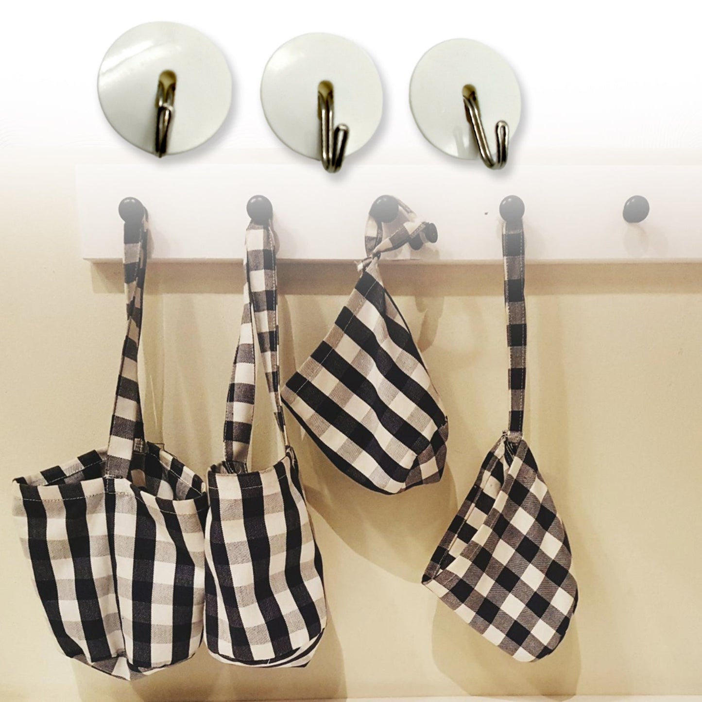 Strong Self-Adhesive Hooks (2 Pc): Heavy Duty, Waterproof, All-Purpose Your Brand
