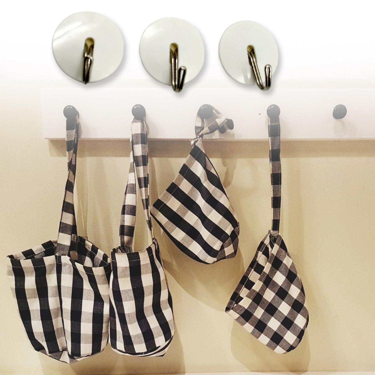 Strong Self-Adhesive Hooks (2 Pc): Heavy Duty, Waterproof, All-Purpose Your Brand