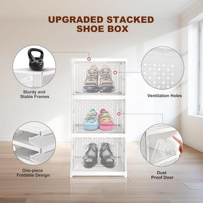Stackable Multifunctional Storage, for Clothes Foldable Drawer Shelf Basket Utility Cart Rack Storage Organizer Cart for Kitchen, Pantry Closet, Bedroom, Bathroom, Laundry (3 Layer / 1 Pc) Your Brand