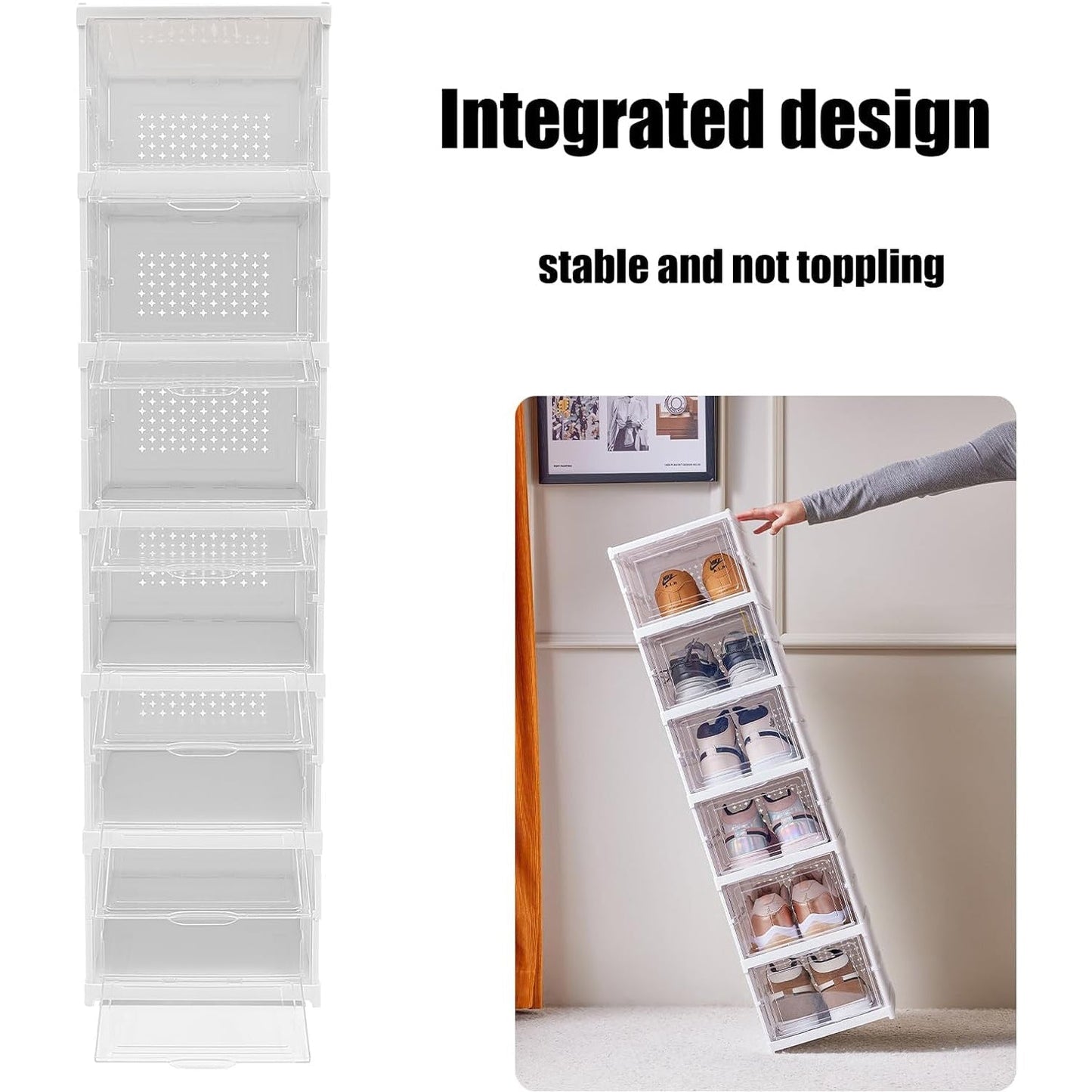 6-Layer Stackable Foldable Storage Organizer Cart for Clothes, Kitchen, Closet & Bathroom Your Brand