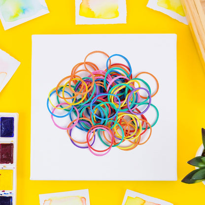 2-Inch Unbreakable Nylon Rubber Bands – Reusable Multicolor for Office, Home & School (50GM), Hair accessories Your Brand