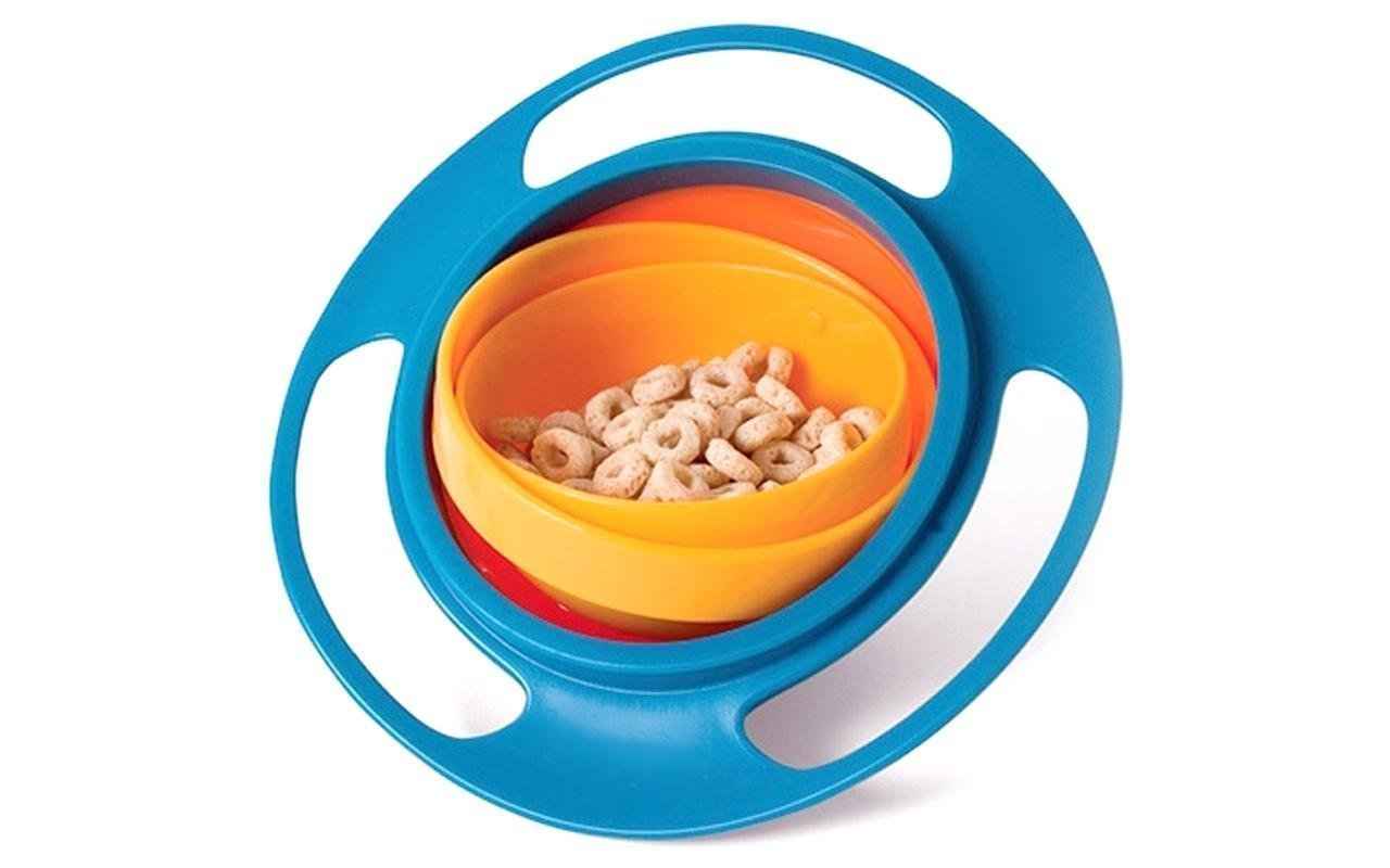 Portable Non Spill Feeding Toddler Gyro Bowl 360 Degree Rotating Dish
