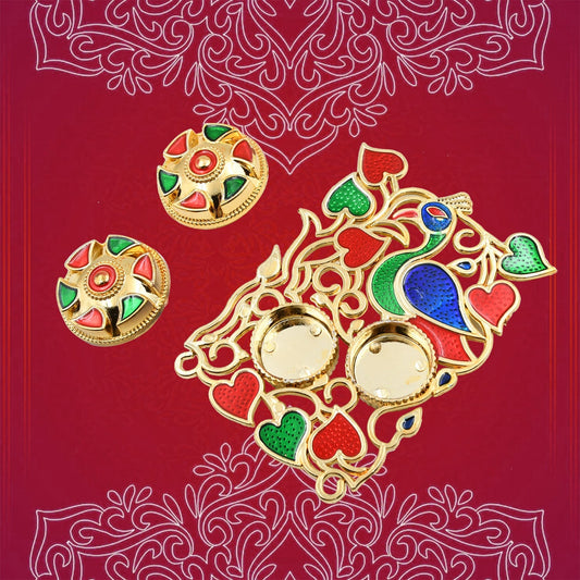 Rakasha Bandhan Special Puja Thali, Kumkum Thali Holder, Pooja Return Gift, Indian Housewarming Gifts, Brother / Bhai / Bhabhi / Sister / Family   for Rakshabandhan, Diwali Your Brand