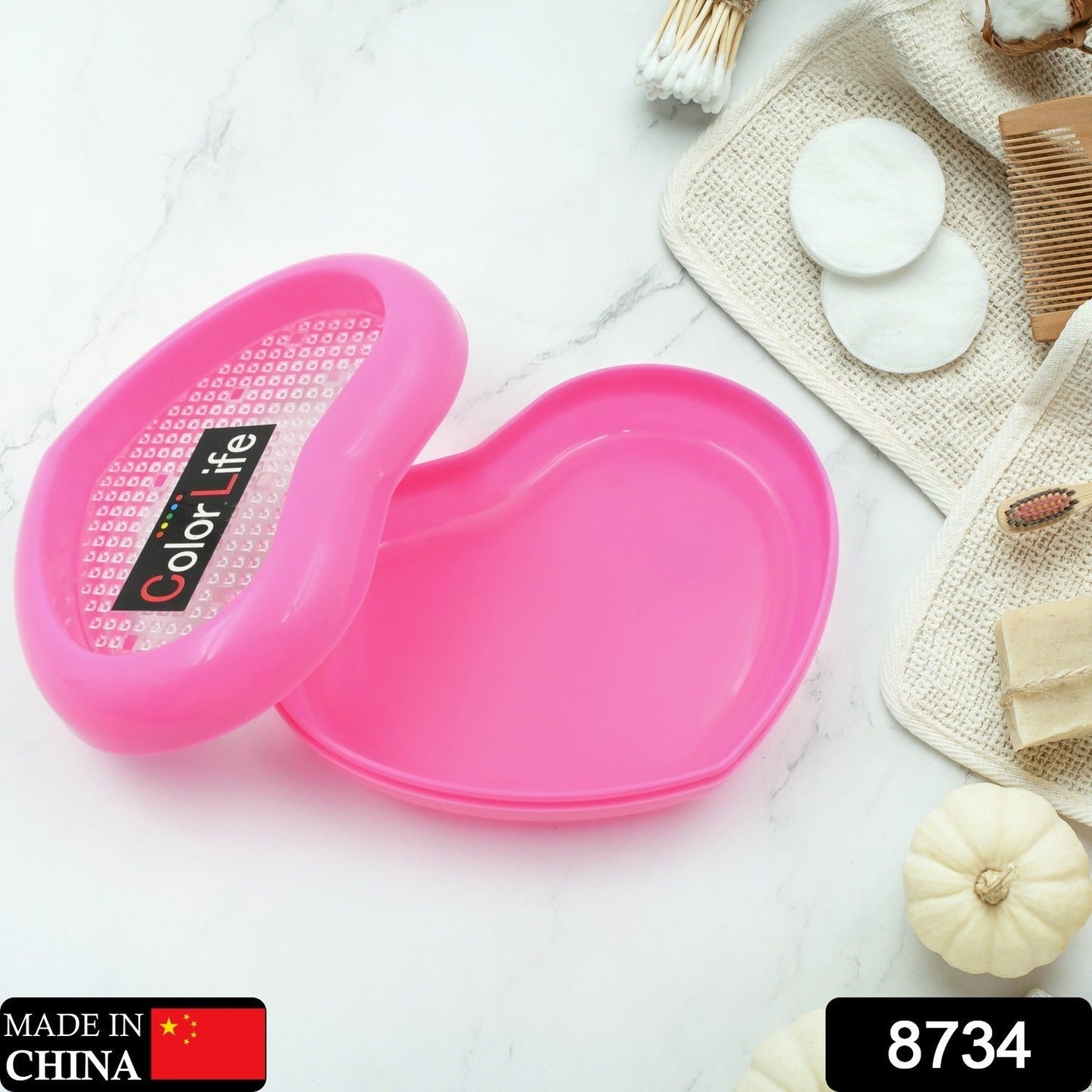 Bathroom Accessories Plastic Soap Case / Soap Dish / Soap Stand, Plastic Soap Case Soap Holder Soap Dish For Bathroom Kitchen Sink ,Sabudani (Oval / Heart Shape Soap case / 1 pc ) Your Brand