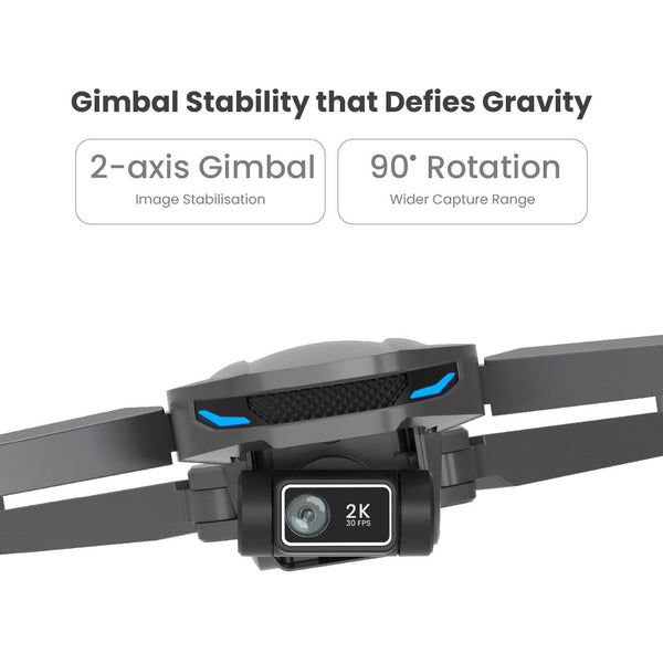NOTORO Drone 2K Ultra HD camera with 2 axis gimbal | Made In India Drone Camera