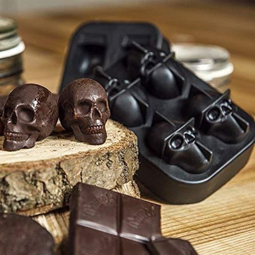 3D Skull Silicon Ice Cube Tray 8feb97-4
