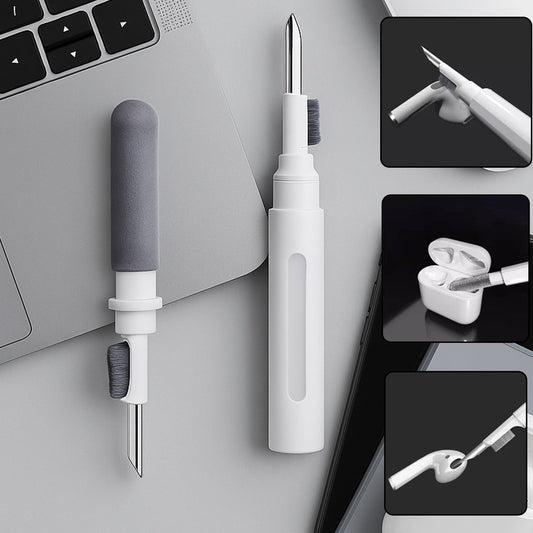 3 In 1 Earbuds Cleaning Pen For Cleaning Of Ear Buds And Ear Phones Easily Without Having Any Damage. Your Brand