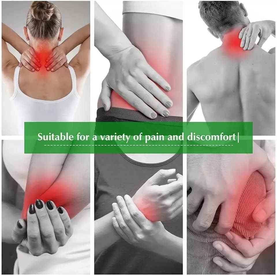 Natural Knee Pain Relief Patches - Heating Herbal Patches for Back, Neck, Shoulder, Joints - No Side Effect (Pack of 10)