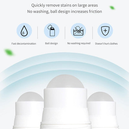 Clothes Stain Remover Bead Design Emergency Stain Rescue Roller Cleaner for Natural Fabric Removes Oil Almost All Types of Fabrics Your Brand