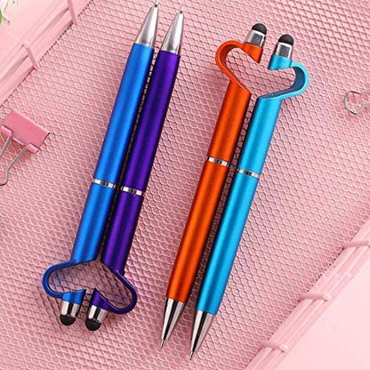 3 in 1 point Function Stylus Pen with Mobile Stand Your Brand