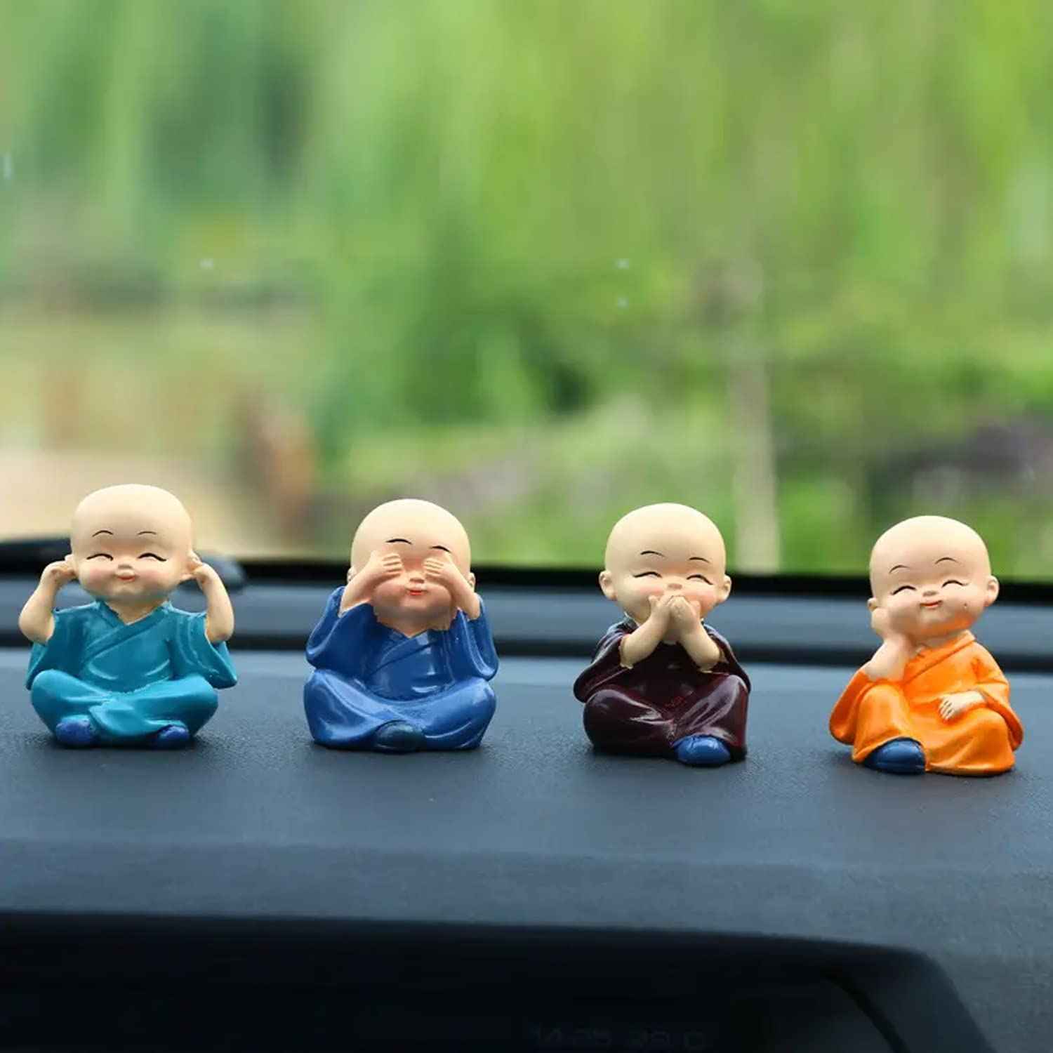 Baby Monk Buddha Statue - Pack Of 4pc