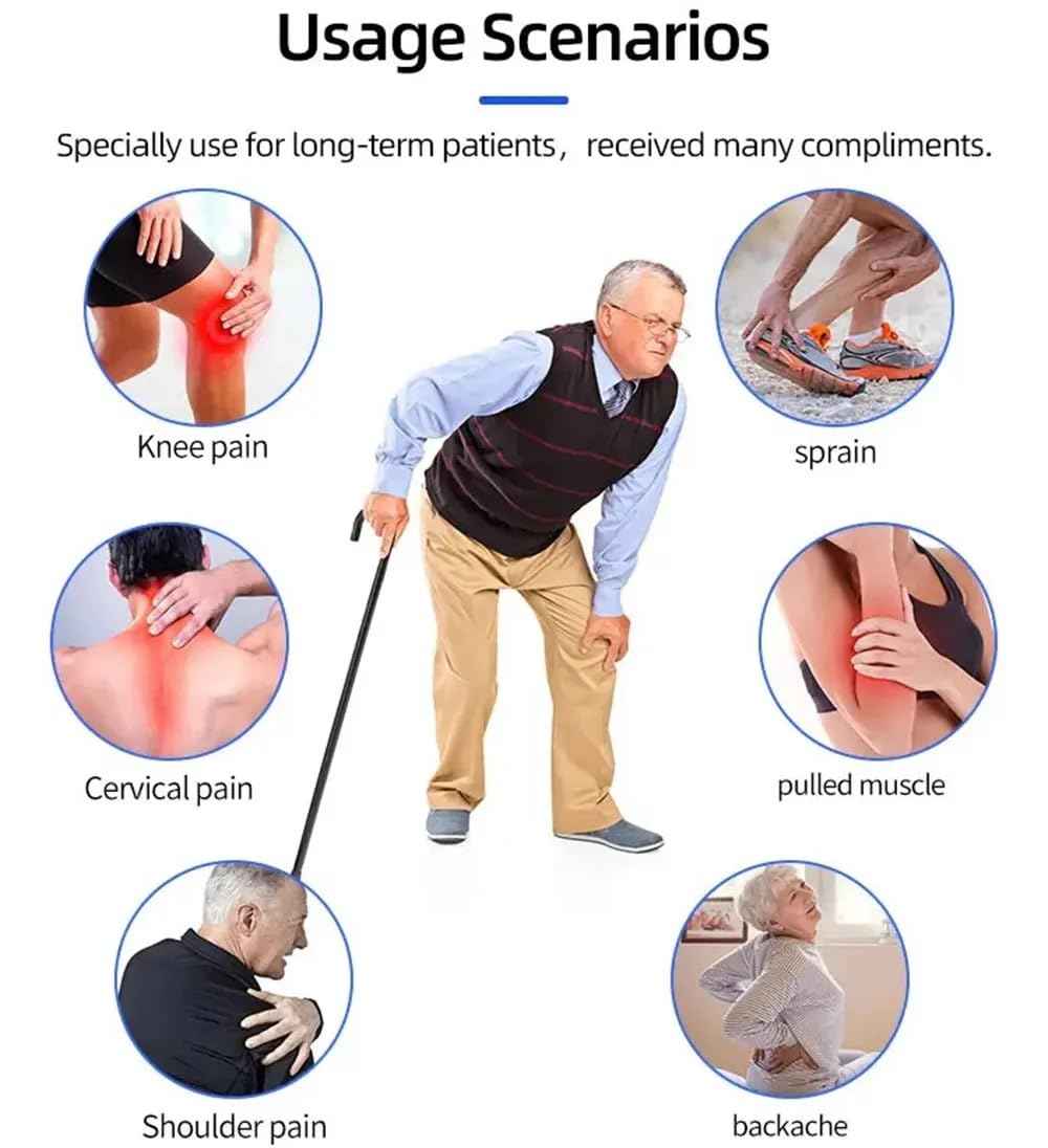 Natural Knee Pain Relief Patches - Heating Herbal Patches for Back, Neck, Shoulder, Joints - No Side Effect (Pack of 10)