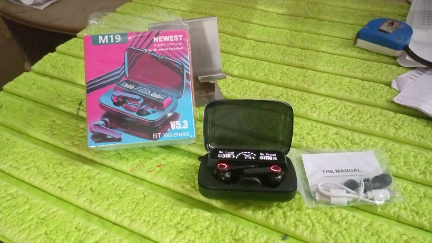 Wireless M19 Bluetooth Headphones True Wireless Airbuds Your Brand