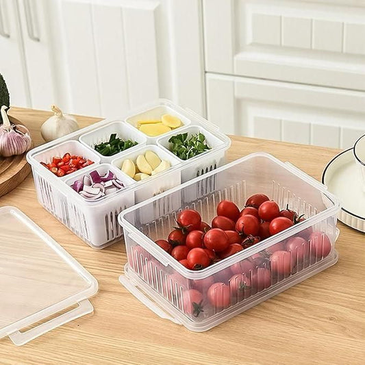 Food Storage Box With Lid and 6 Compartments 8feb97-4