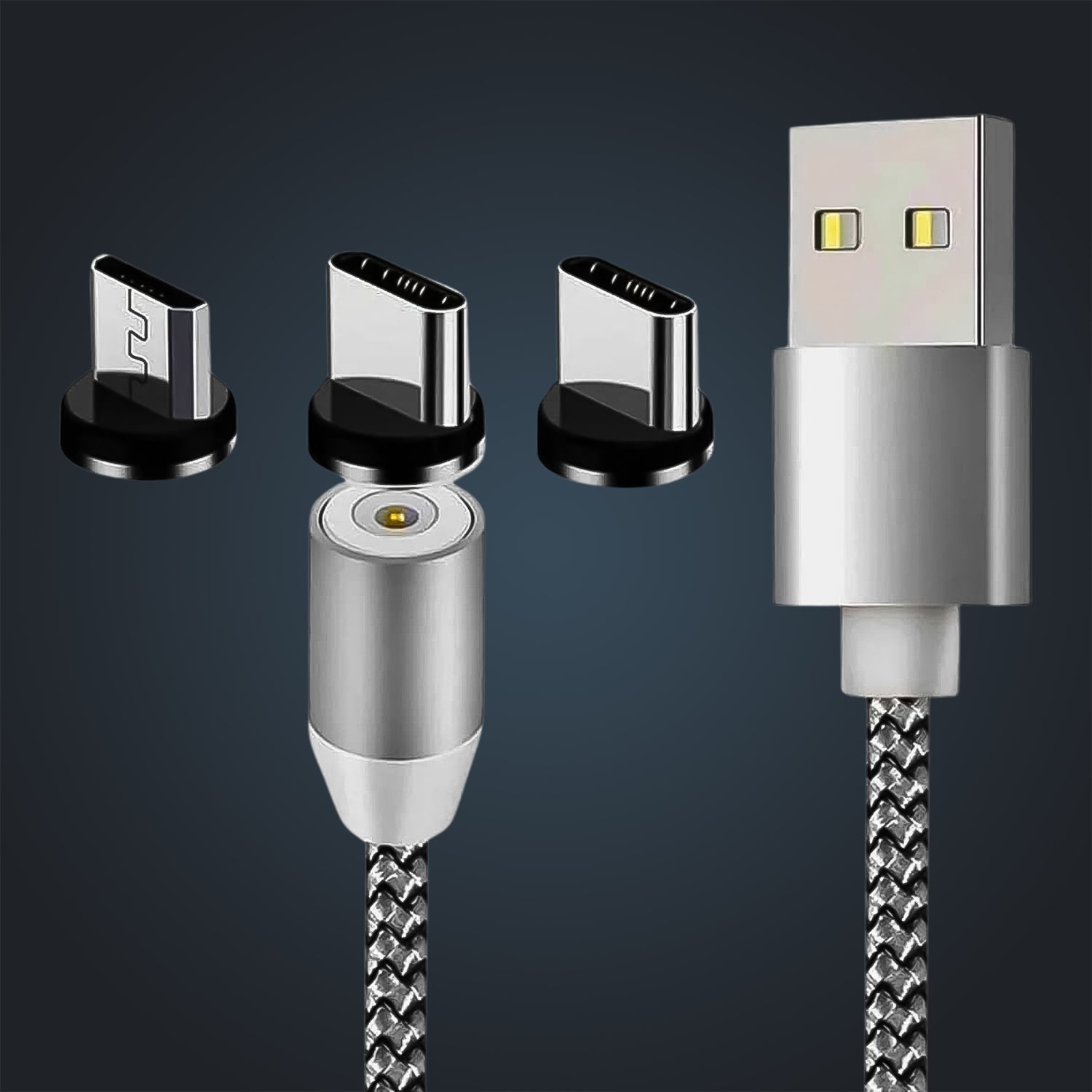 3 in 1 Magnetic Multi Charging Cable (1 Pc) Your Brand