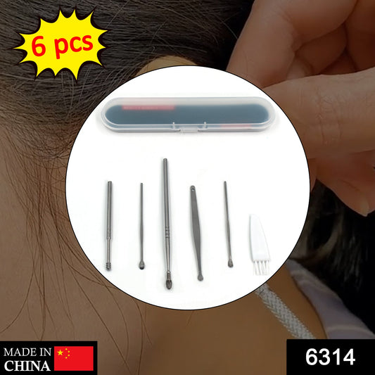 6Pcs Earwax Removal Kit | Ear Cleansing Tool Set | Ear Curette Ear Wax Remover Tool Your Brand