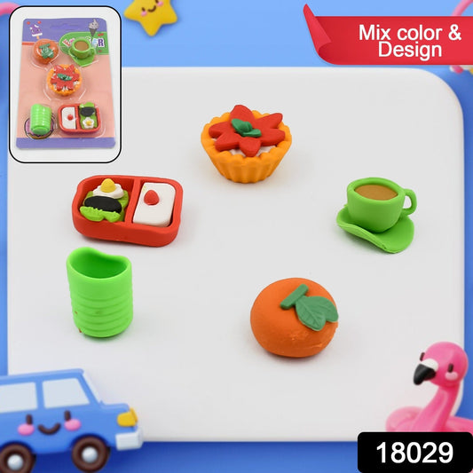 3D Mix Design Fancy Erasers – Cute & Colorful Novelty Erasers for Kids, School Prize (1 Set) Your Brand