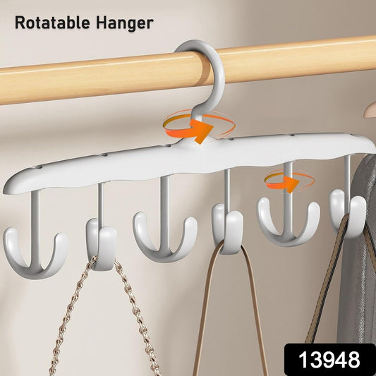 Rotatable Tank Top Hanger – Space Saving Closet Organizer for Dorms & Apartments (12-Hook) Your Brand
