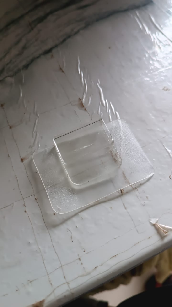 Heavy-Duty Transparent Wall Hook with Seamless Adhesive Backing (1 Pc) Your Brand
