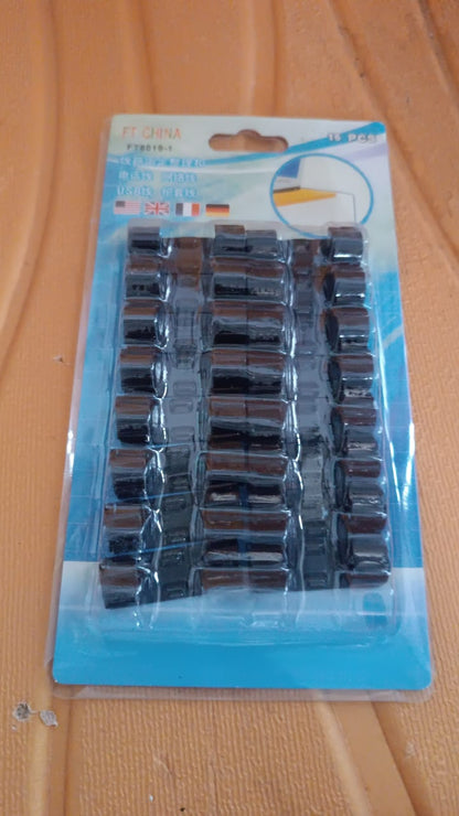 Plastic Wire Cord Cable Clips Organizer Holder (16 Pcs Set) Your Brand