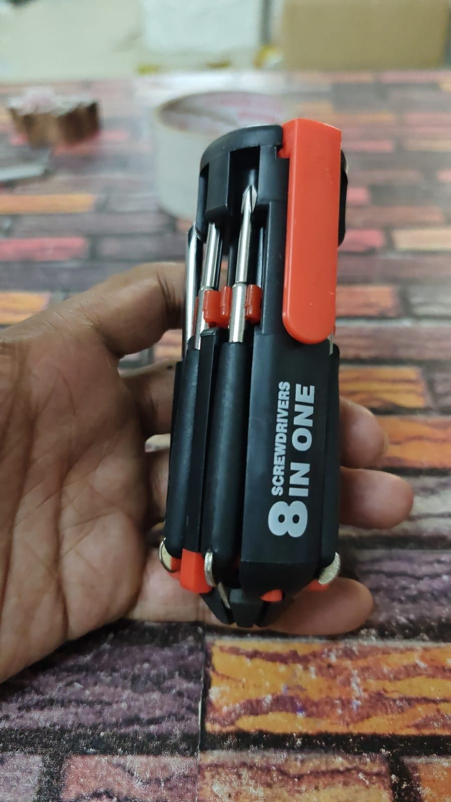 Screwdriver- 8 in 1 Screwdriver Interchangeable Bits Tool Set 8feb97-4