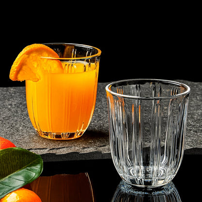 Premium Transparent Glass Tumbler Set (256ML / 6 Pc) Your Brand