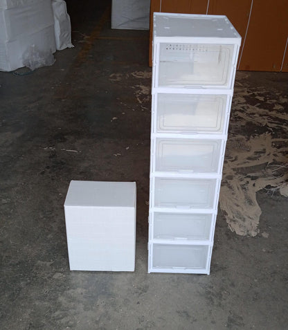 6-Layer Stackable Foldable Storage Organizer Cart for Clothes, Kitchen, Closet & Bathroom Your Brand