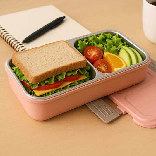 BPA-Free Snack Pack-2 Lunch Box – 2-Compartment Your Brand