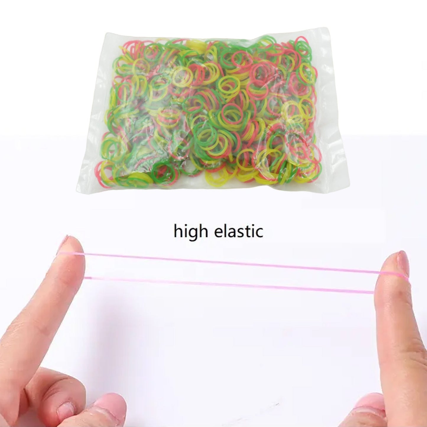 2-Inch Unbreakable Nylon Rubber Bands – Reusable Multicolor for Office, Home & School (50GM), Hair accessories Your Brand